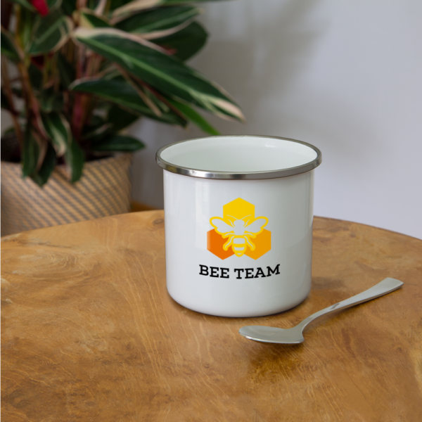 BEE TEAM - Emaille-Tasse – Bild 2