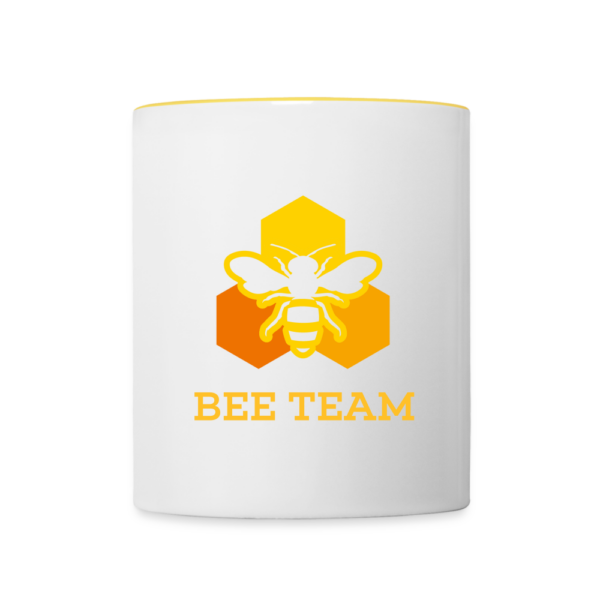 BEE TEAM - Tasse weiß/gelb